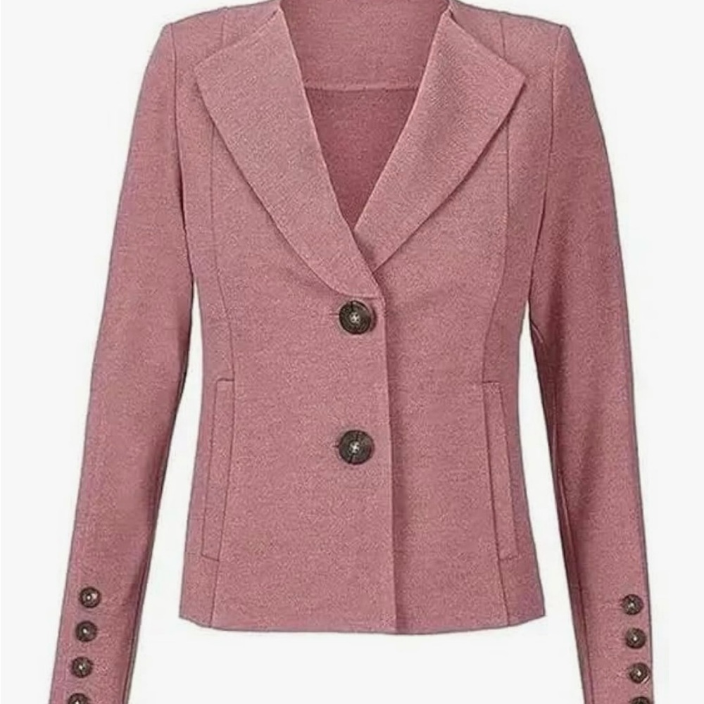 CAbi Applaud Jacket Women's Feminine Blazer Soft Pink Classic
